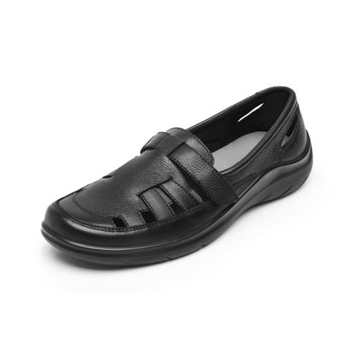 Mocasín Casual Flexi para Mujer con Suela Flexible Estilo 128702 Negro