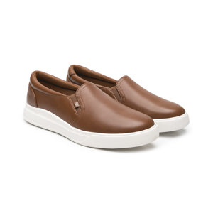 Sneaker Slip On Flexi para Mujer Estilo 129203 Tan