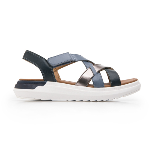 Sandalia De Confort Flexi para Mujer Estilo 129403 Azul