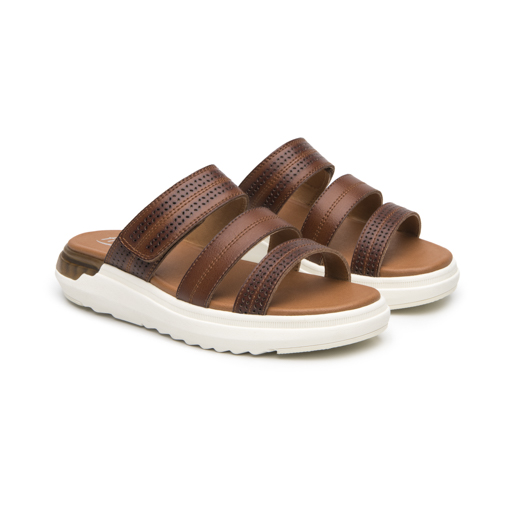 Sandalia De Confort Flexi para Mujer Estilo 129404 Tan