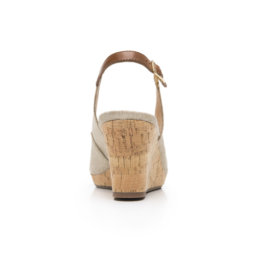 Zapatilla Boca De Pescado Flexi para Mujer Estilo 129605 Beige