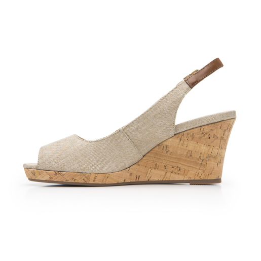 Zapatilla Boca De Pescado Flexi para Mujer Estilo 129605 Beige