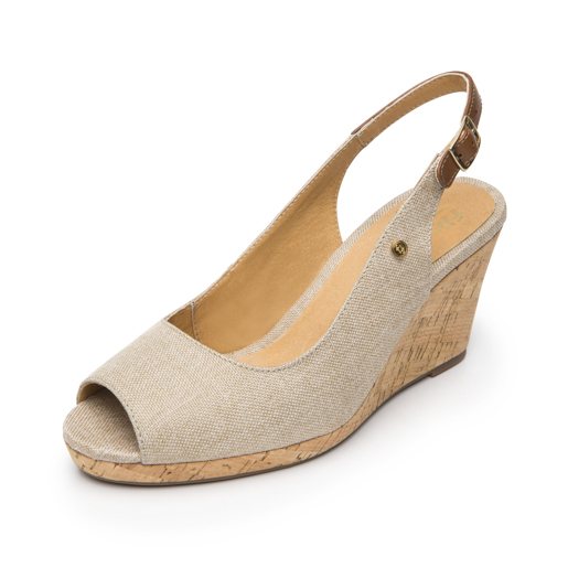 Zapatilla Boca De Pescado Flexi para Mujer Estilo 129605 Beige