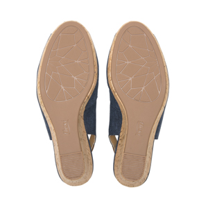 Zapatilla Boca De Pescado Flexi para Mujer Estilo 129605 Marino