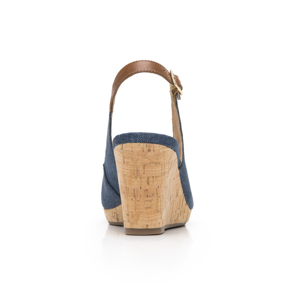 Zapatilla Boca De Pescado Flexi para Mujer Estilo 129605 Marino