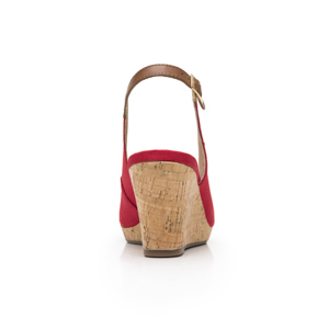 Zapatilla Boca De Pescado Flexi para Mujer Estilo 129605 Rojo