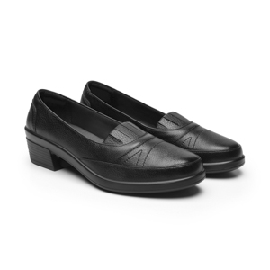Calzado Confort Flexi para Mujer con Amortiguamiento Estilo 130001 Negro