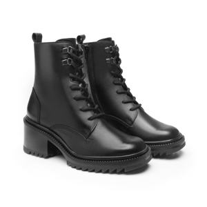 Botín Tacón Medio Flexi para Mujer Estilo 130104 Negro