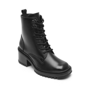 Botín Tacón Medio Flexi para Mujer Estilo 130104 Negro