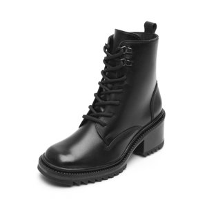 Botín Tacón Medio Flexi para Mujer Estilo 130104 Negro