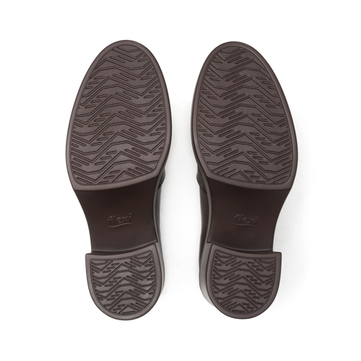 Mocasín Tacón Alto Flexi para Mujer Estilo 130301 Café