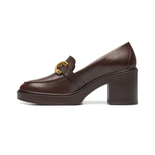 Mocasín Tacón Alto Flexi para Mujer Estilo 130301 Café