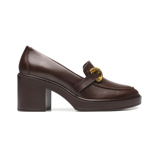 Mocasín Tacón Alto Flexi para Mujer Estilo 130301 Café