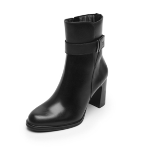 Botín Tacón Alto Flexi para Mujer con Cierre Interno Estilo 130603 Negro