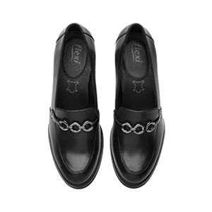 Zapatilla Tipo Mocasín Flexi para Mujer Estilo 130605 Negro
