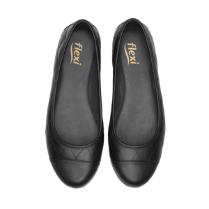 Balerina Casual Flexi para Mujer con Amortiguamiento Estilo 130801 Negro