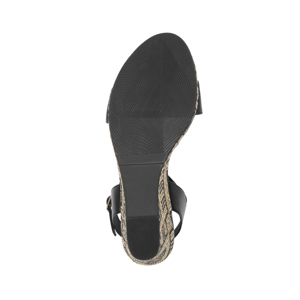 Sandalia Con Cuña Flexi para Mujer Exclusivo Zapaterías Flexi Estilo 130901 Negro