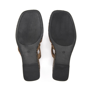 Sandalia De Plataforma Exclusivo Flexi para Mujer Estilo 131203 Tan