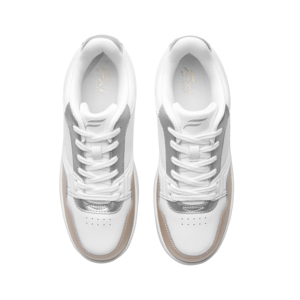 Sneaker Casual Flexi para Mujer Estilo 131601 Blanco-Plata-Oro Rosa