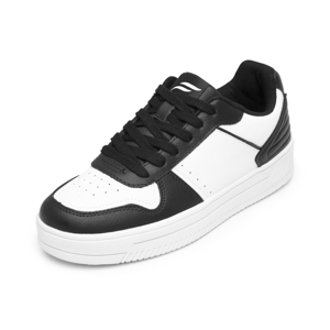 Sneaker Casual Flexi para Mujer Estilo 131604 Blanco-Negro