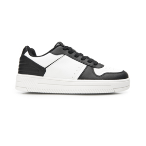 Sneaker Casual Flexi para Mujer Estilo 131604 Blanco-Negro