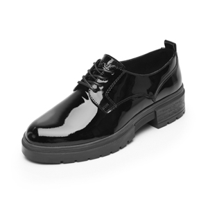 Derby Casual Charol Flexi para Mujer Estilo 131901 Negro