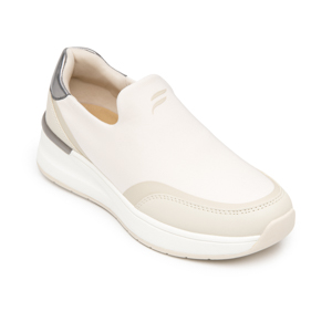 Sneaker Urbano Slip On Flexi para Mujer Estilo 132202 Beige
