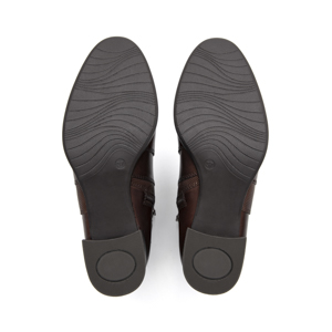 Botín Tacón Medio Exclusivo Flexi para Mujer Estilo 132301 Chestnut