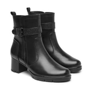Botín Tacón Medio Exclusivo Flexi para Mujer Estilo 132501 Black