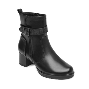 Botín Tacón Medio Exclusivo Flexi para Mujer Estilo 132501 Black