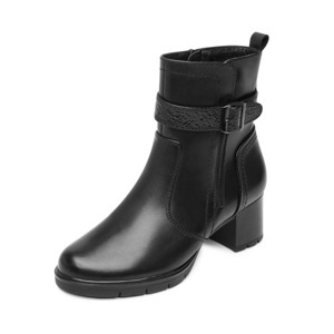 Botín Tacón Medio Exclusivo Flexi para Mujer Estilo 132501 Black