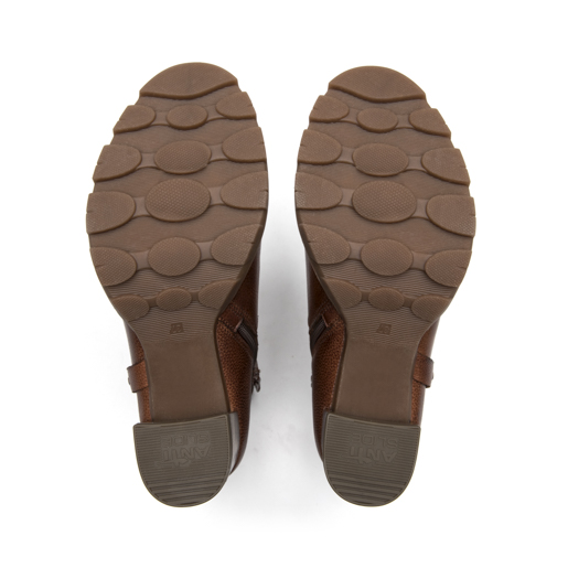 Botín Tacón Alto Exclusivo Flexi para Mujer Estilo 132601 Chestnut