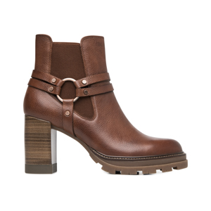 Botín Tacón Alto Exclusivo Flexi para Mujer Estilo 132601 Chestnut