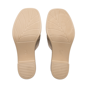Sandalia Tacón Medio Flexi para Mujer Estilo 133501 Oro Rosado