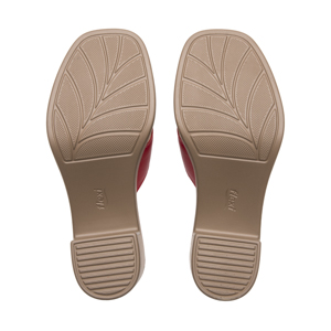 Sandalia Tacón Medio Flexi para Mujer Estilo 133501 Rojo