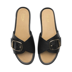 Sandalia Confort Casual Flexi para Mujer Estilo 133601 Negro