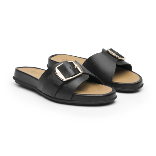 Sandalia Confort Casual Flexi para Mujer Estilo 133601 Negro
