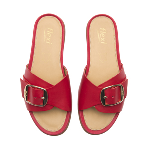 Sandalia Confort Casual Flexi para Mujer Estilo 133601 Rojo