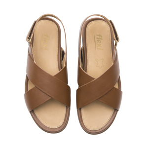 Sandalia Confort Casual Flexi para Mujer Estilo 133603 Tan