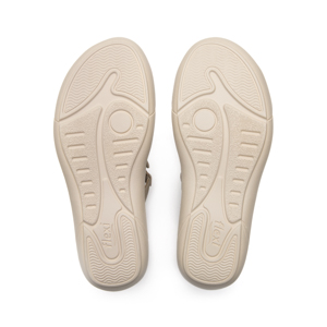 Sandalia Cuña Confort Flexi para Mujer Estilo 133701 Taupe