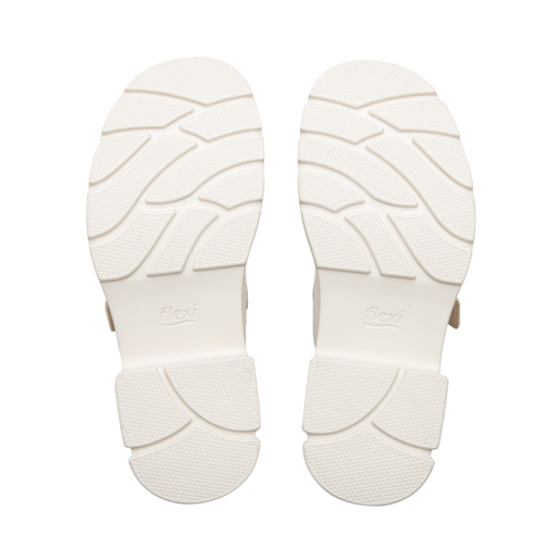 Sandalia Casual Chunky Flexi para Mujer Estilo 133805 Hueso