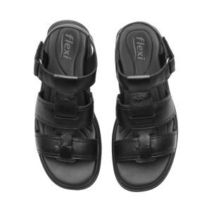 Sandalia Casual Chunky Flexi para Mujer Estilo 133806 Negro