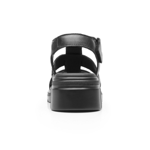 Sandalia Casual Chunky Flexi para Mujer Estilo 133806 Negro