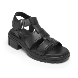Sandalia Casual Chunky Flexi para Mujer Estilo 133806 Negro