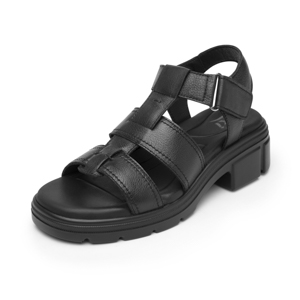 Sandalia Casual Chunky Flexi para Mujer Estilo 133806 Negro