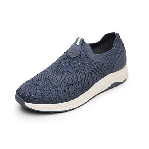 Sneaker Urbano Slip On Flexi para Mujer Estilo 134101 Azul