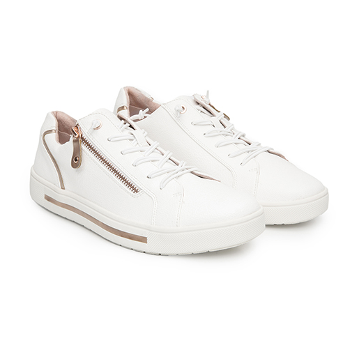 Sneaker Casual Exclusivo Flexi para Mujer Estilo 134301 Blanco