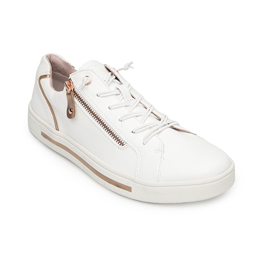 Sneaker Casual Exclusivo Flexi para Mujer Estilo 134301 Blanco