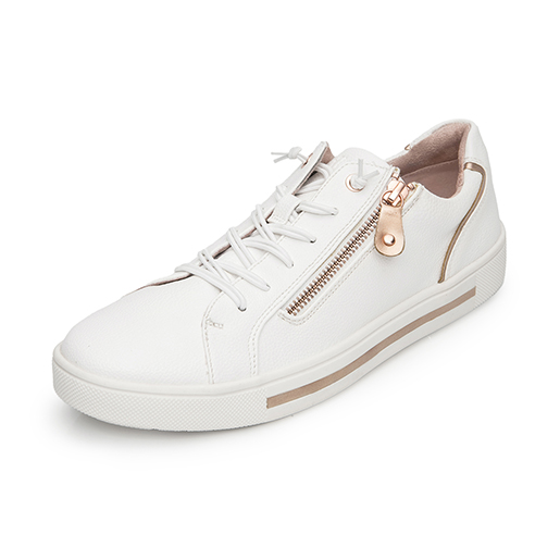 Sneaker Casual Exclusivo Flexi para Mujer Estilo 134301 Blanco