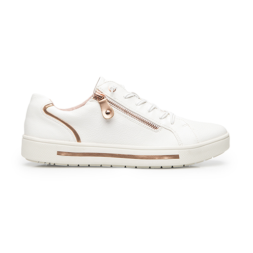 Sneaker Casual Exclusivo Flexi para Mujer Estilo 134301 Blanco